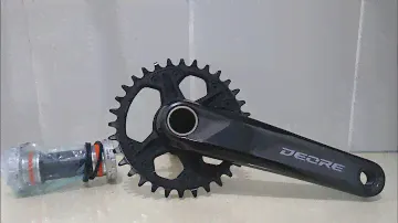 Crank set shimano deore M6120 single chainring