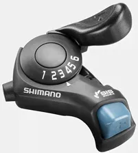 Шифтер правый 6 ск триггер, Shimano Tourney,TX30-6R, черный