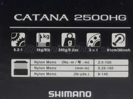  Shimano Catana 2500 HG FE
