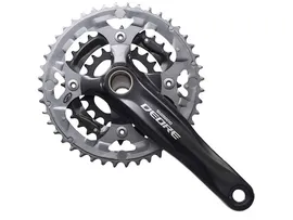 Shimano шатуны fc-m590 deore, 175мм, 44x32x22t, с кареткой, чёрные, без уп.