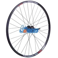 Колесо 26" заднее под кассету, Shimano HB-M525 6 болтов, обод двойной пистонированный 32H