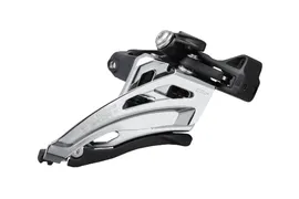 Переключатель передний Shimano Deore FD-M5100, 2х11 скоростей / Хомут+переходник (без упаковки)